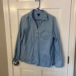 Blue denim shirt from JCrew